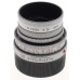 LEICA 11823 ELMAR-M 1:2.8/50mm SILVER CHROME FINISH E39 BOX CAPS HOOD PERFECT