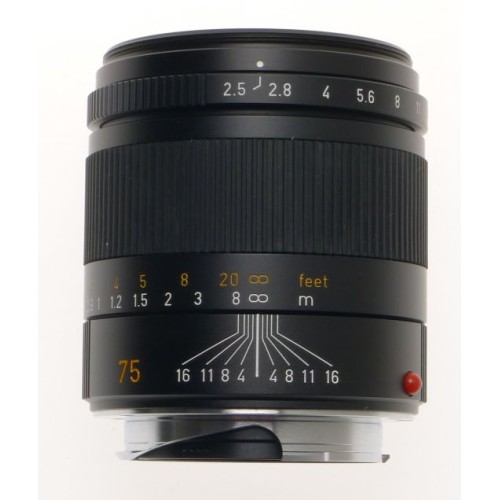 Pre-owned Leica Summarit-M 75mm f/2.5, Black Pre-owned Leica Summarit-M 75mm f/2.5, Black