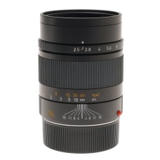 LEICA 1:2.5/90mm SUMMARIT-M CAMERA LENS M9 M3 BLACK 6 bit MONOCHROME GUARANTEE