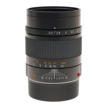 LEICA 1:2.5/90mm SUMMARIT-M CAMERA LENS M9 M3 BLACK 6 bit MONOCHROME GUARANTEE