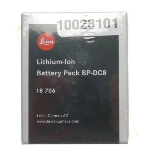 Pre-owned Leica BP-DC8 Battery (18706), Sealed Pre-owned Leica BP-DC8 Battery (18706), Sealed