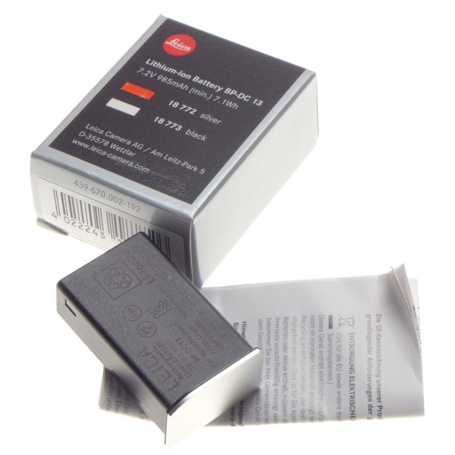 Pre-owned Leica BP-DC13 Battery for Leica T (18772) Pre-owned Leica BP-DC13 Battery for Leica T (18772)