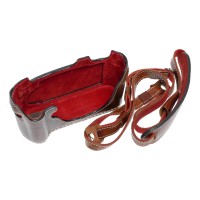 Pre-owned Luigi Half Case with Strap for Leica M9, Brown
