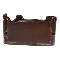 Pre-owned Luigi Half Case with Strap for Leica M9, Brown