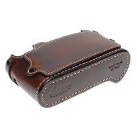Pre-owned Luigi Half Case with Strap for Leica M9, Brown