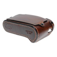 Pre-owned Luigi Half Case with Strap for Leica M9, Brown
