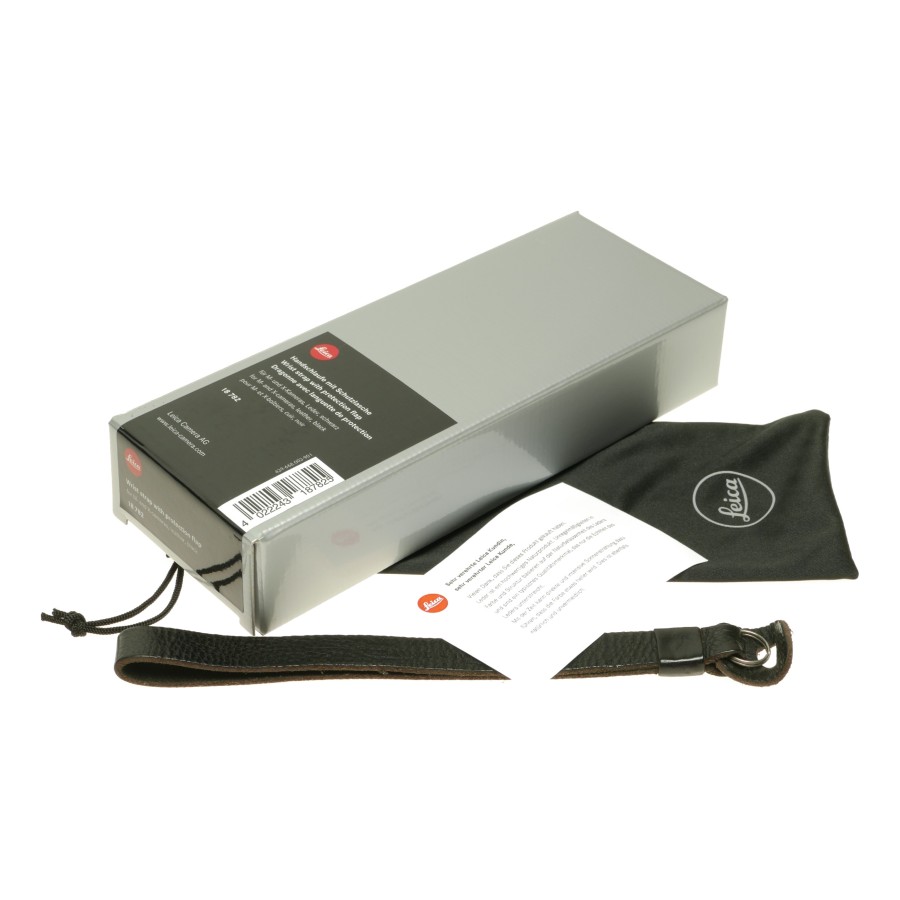 Pre-owned Leica Leather Wrist Strap, Black (18782)