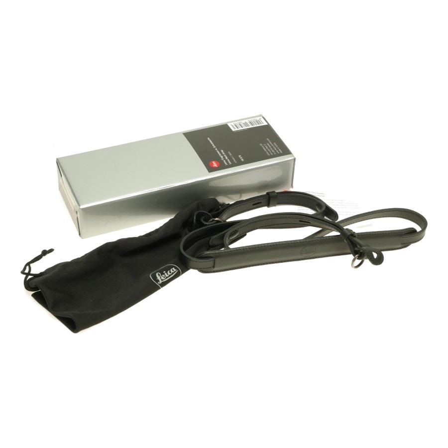 Pre-owned Leica Padded Leather Strap, Black (18575)