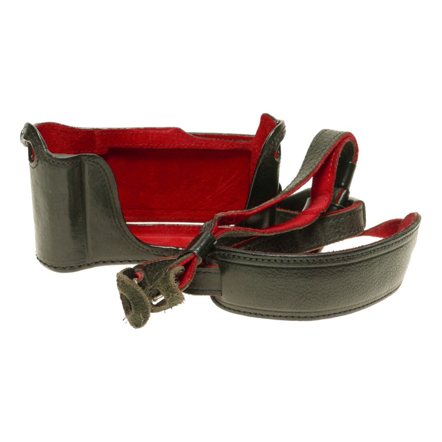 Pre-owned Luigi Half Case for Leica M, Black
