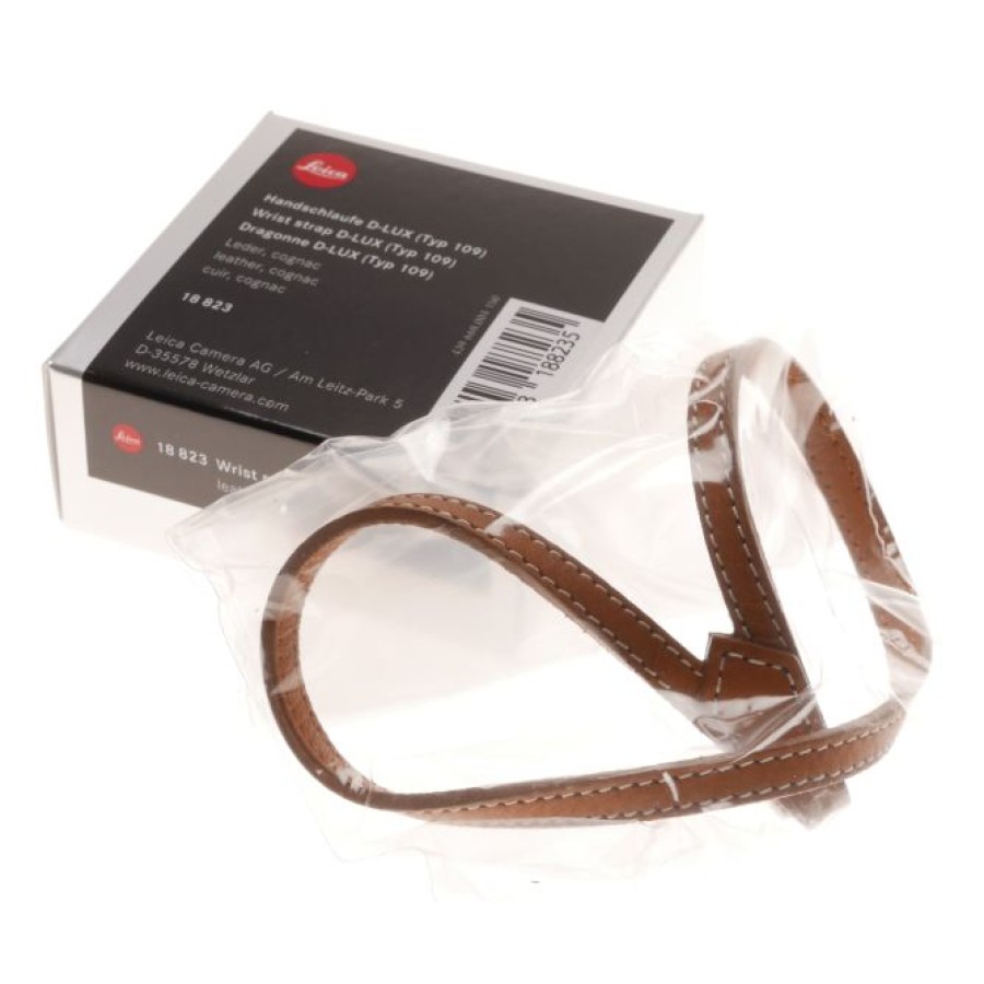 Pre-owned Leica D-Lux Wrist Strap, Cognac (18823)