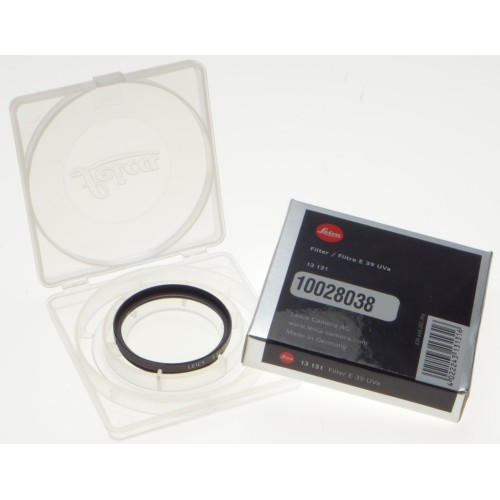 Pre-owned Leica E39 UVa Filter (13131), Boxed Pre-owned Leica E39 UVa Filter (13131), Boxed