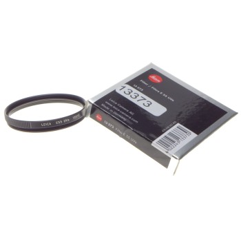 13373 LEICA original UVa film digital camera lens filter boxed Mint- E55 black