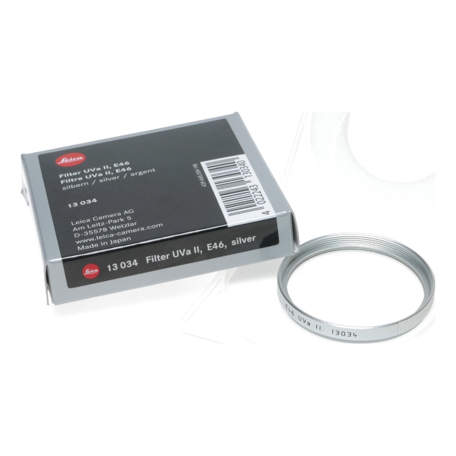 Pre-owned Leica E46 UVa II Filter, Silver (13034)