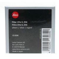 Pre-owned Leica E46 UVa II Filter, Silver (13034)