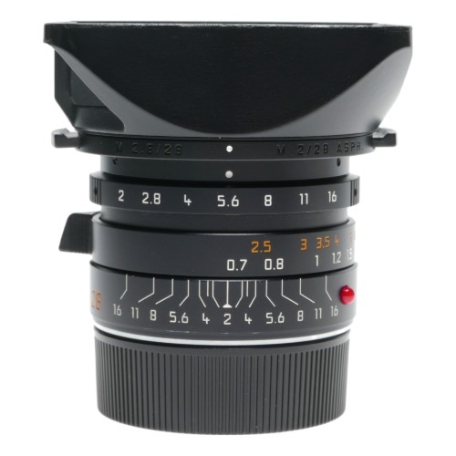 Pre-owned Leica Summicron-M 28mm f/2 ASPH., Black, Mint-