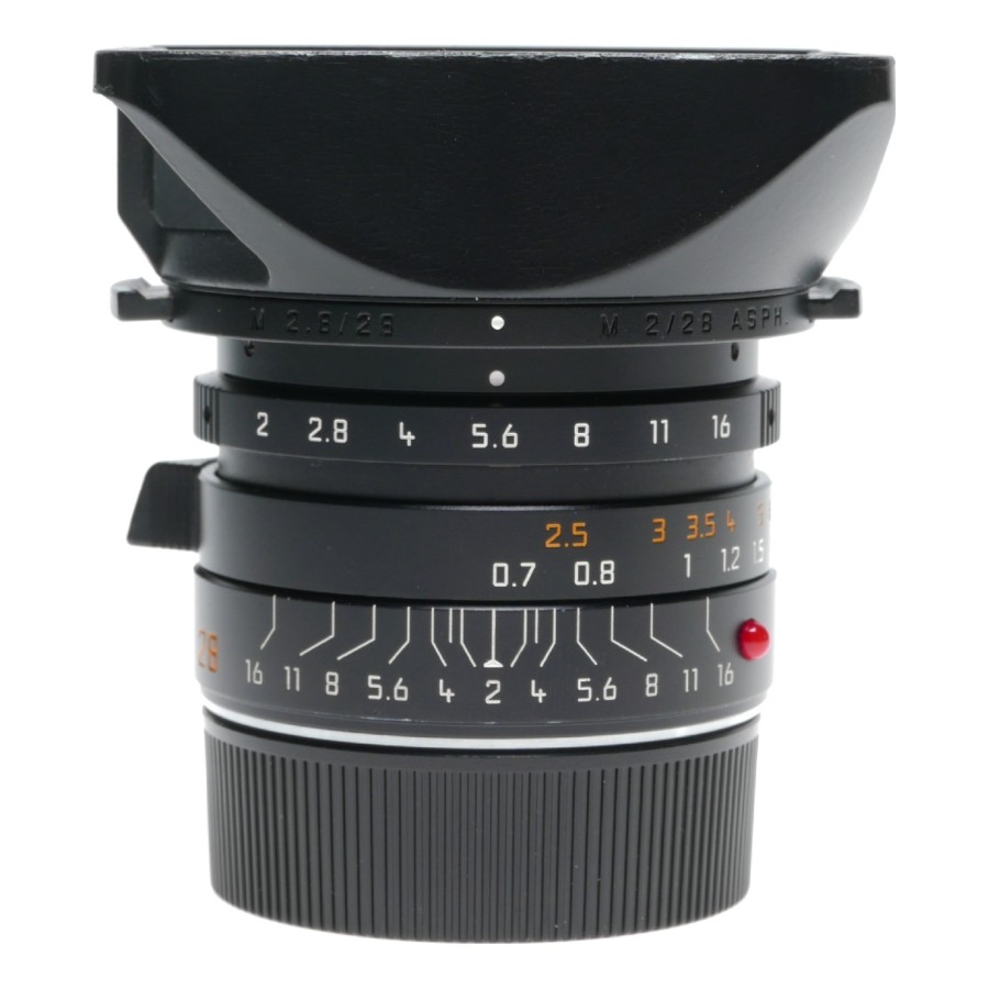 Pre-owned Leica Summicron-M 28mm f/2 ASPH., Black, Mint-